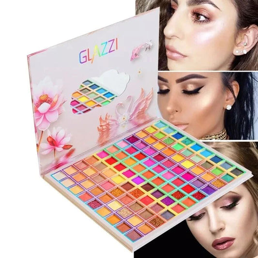 100 Color Eyeshadow Palette – Highly Pigmented Matte, Shimmer & Glitter Makeup Kit Main Keyword