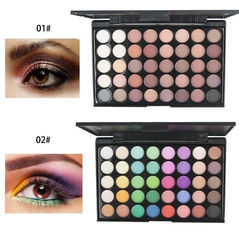 Professional 2-in-1 Eyeshadow Palette Set | Colorful & Nude Shades